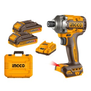 Atornillador De Impacto Ingco Cirli2023 20v (2x2.0ah)