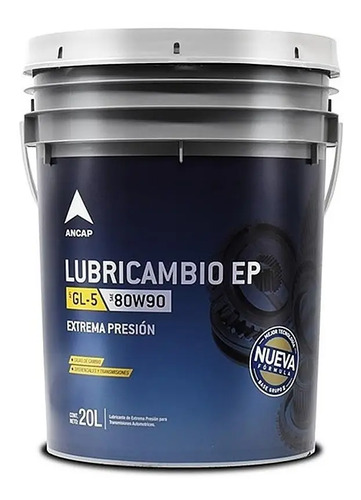 Valvulina Lubricambio Ep 80w90 Ancap 20lt Lubricante - Tyt