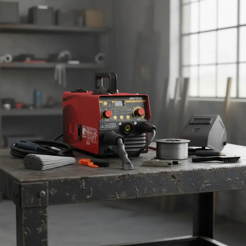 Soldadora Inverter 120a 3en1 Mma Mig Tig Sin Gas Electrodo