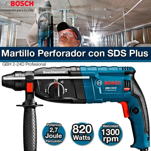 Bosch Profissional GBH 2-24 D Corriente doméstica - Imagen 9