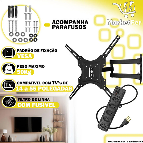 Yara Suporte TV e Filtro de Linha - Imagen 3