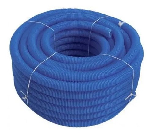 Caño Corrugado Azul Ignifugo Antillama 20 Mm X 50 Metros Tyt