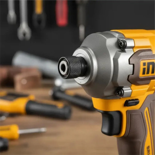 Atornillador De Impacto A Batería Ingco Cirli2023-4 Color Naranja Frecuencia 50 Hz/ 60 Hz - Imagen 3