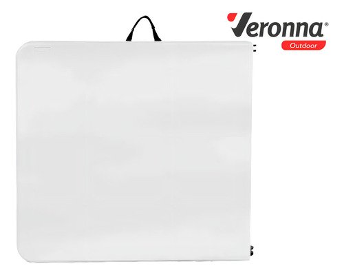 Mesa plegable Cira Maletín con asa de 1,80 m 2 unidades color blanco Tmp180 Veronna - Imagen 7