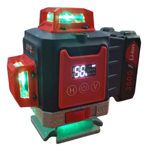 Combo Nivel Laser 16 Lineas Verde 360o Con Tripode Y Sopot
