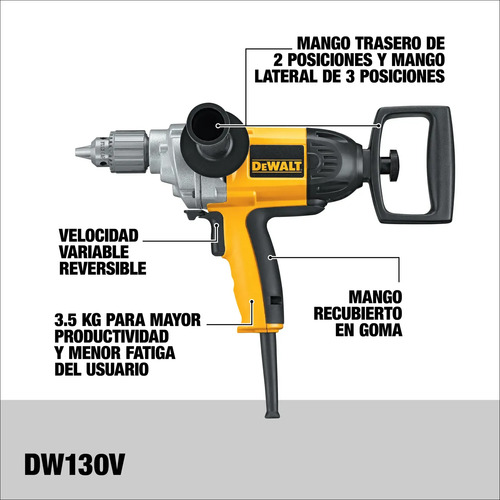Taladro Rotacion 710w 5/8 Vel.var.rev Dw130v Dewalt - Imagen 2