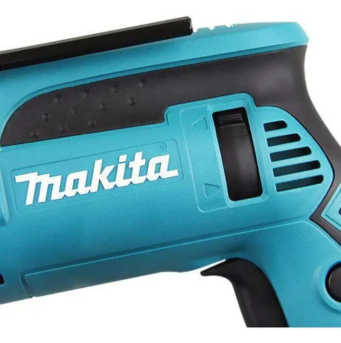 Taladro percutor atornillador eléctrico de 13mm Makita HP1640K + accesorios con maletín de transporte - Imagen 6