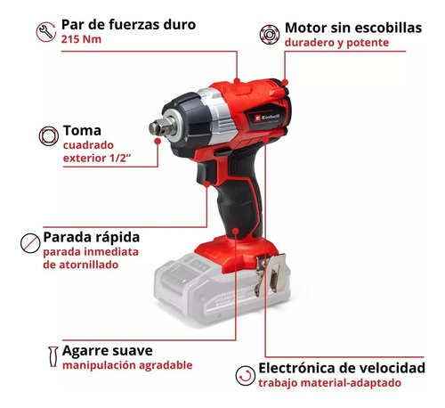 Einhell Power X-Change TP-CW 18 Li Brushless Batería - Imagen 5