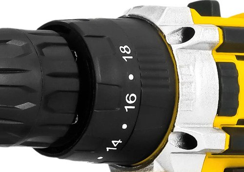 Taladro Destornillador Con 2 Baterías Y Kit De Accesorios Amarillo - Imagen 3