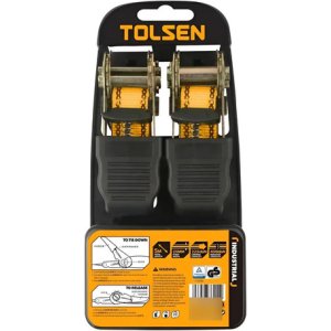 Sistema De Amarre C/catraca 25mmx5m 2 Pc Tolsen