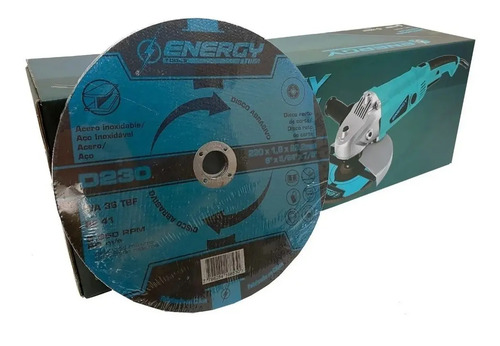 Amoladora Angular Electrica Energy 9 Pulgadas 2100w + 5 Disc - Imagen 2