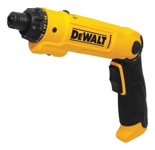 Kit Atornillador Pivot Dw 8v+45 + Puntas + Adaptador Maleta Amarillo 50hz/60hz