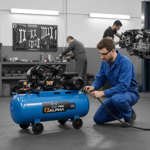 Compresor Alpha 3hp 150lts Caudal 250l/min - Tyt - Imagen 3