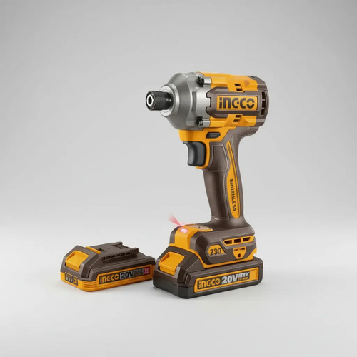 Atornillador De Impacto A Batería Ingco Cirli2023-4 Color Naranja Frecuencia 50 Hz/ 60 Hz - Imagen 7