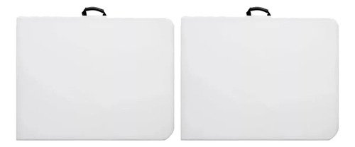 Mesa plegable Cira Maletín con asa de 1,80 m 2 unidades color blanco Tmp180 Veronna - Imagen 5