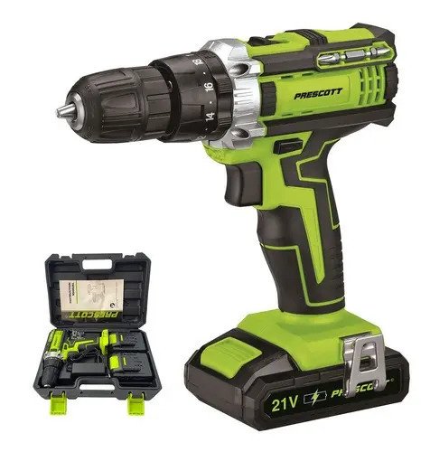 Taladro Inalámbrico De 10mm Prescott Pt2002107 21v