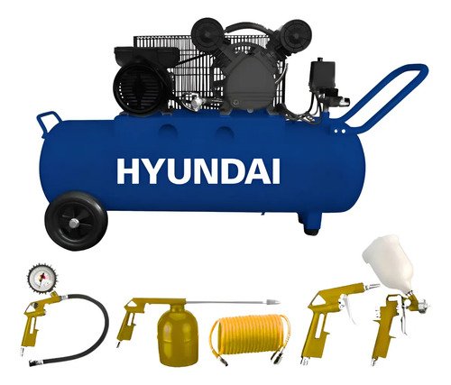 Compresor Hyundai Hyac100c Azul Monofásico