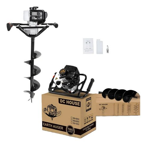 Pocera Hoyadora 52cc C/ Mecha 25cm Prof 80cm Bull Pro