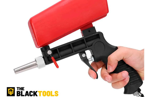 Pistola de arenado profesional Tbyy22 The Black Tools, neumática portátil, 700 cfm, 90 psi, 6,5 mm, 600 ml - Imagen 7
