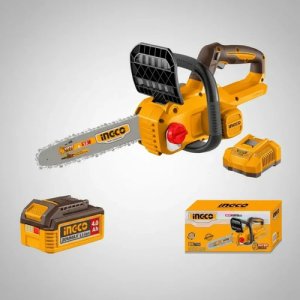 Motosierra P20s 20v 12 + 2 Baterias 4.0ah + Cargador Ingco