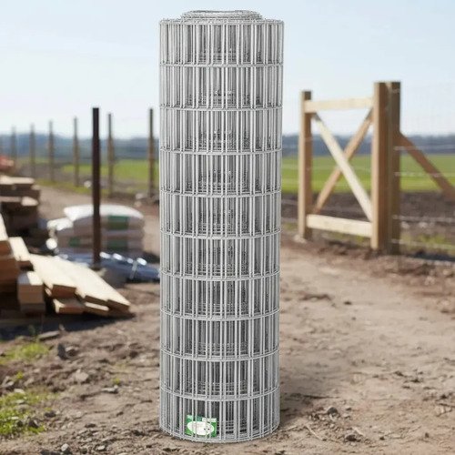Malla Electrosoldada Galvanizada 1.5x20m Alambre 1.70mm