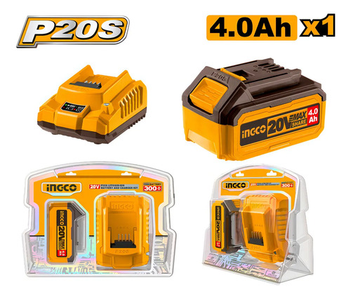 Taladro Atornillador 13mm 20v Ingco + Cargador + Bateria 4ah - Imagen 2