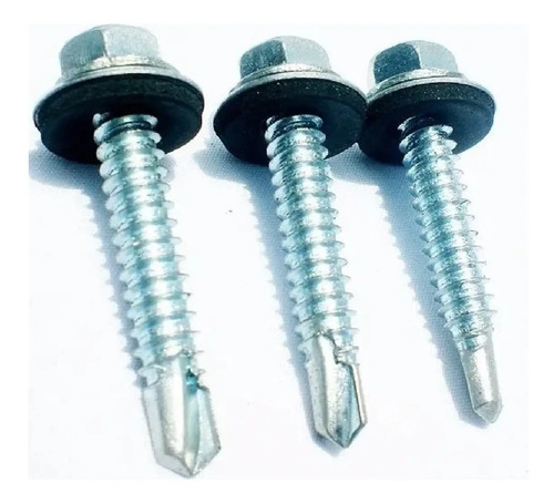 Tornillo Hexagonal Punta Mecha C/ Goma 2.2'' 5,5 X 50mm X100 - Imagen 2