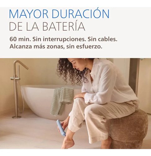 Depiladora Philips Epilator Serie 8000 Bre708/00 Cerámica Lavanda - Imagen 5