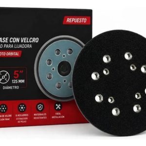 Base Con Velcro 5'' Pad Lijadora Repuesto 125mm Universal