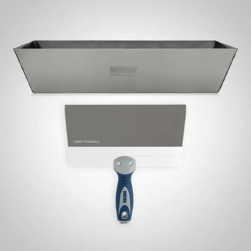 Combo Bremen Espátula Yesero + Budinera Acero Inox - Imagen 4