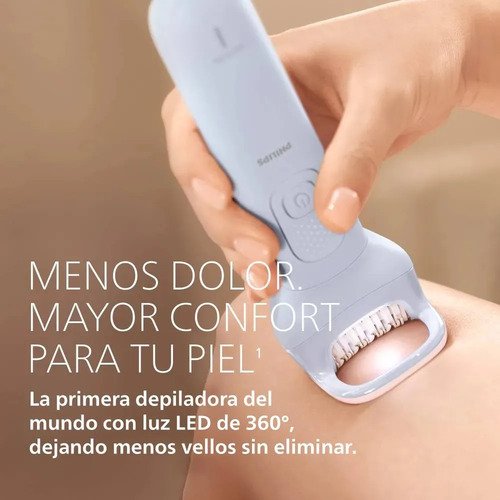 Depiladora Philips Epilator Serie 8000 Bre708/00 Cerámica Lavanda - Imagen 4