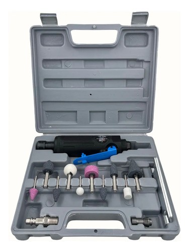 Amoladora Recta Neumatica Torno 6mm + Valija Piedras Nma730
