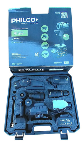 Combo 4en 1 Taladro Hidrolavadora Amoladora Motosierra 21v - Imagen 2