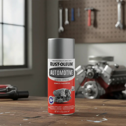 Spray Aerosols Esmalte Para Motor Color Aluminio 260°c - Imagen 2