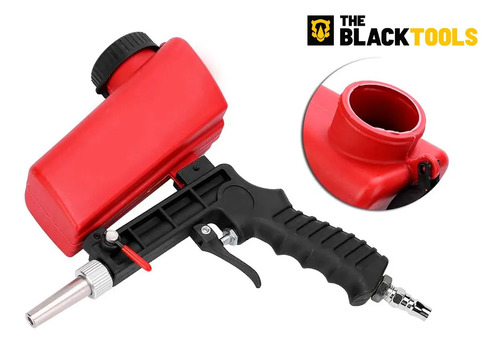 Pistola de arenado profesional Tbyy22 The Black Tools, neumática portátil, 700 cfm, 90 psi, 6,5 mm, 600 ml - Imagen 10