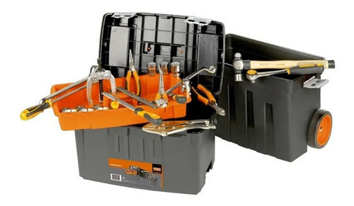 Caja Plastica De Herramientas Bahco Hd Con Ruedas Y Manija - Imagen 2