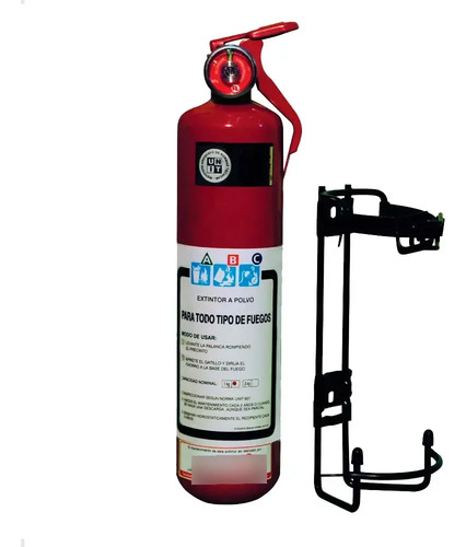 Extintor Bomberito 1kg Largo Portatil Abc Tythogar - Imagen 4