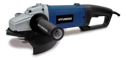 Amoladora Hyundai Hyag312 Con Mango Rotativo 2300w Azul