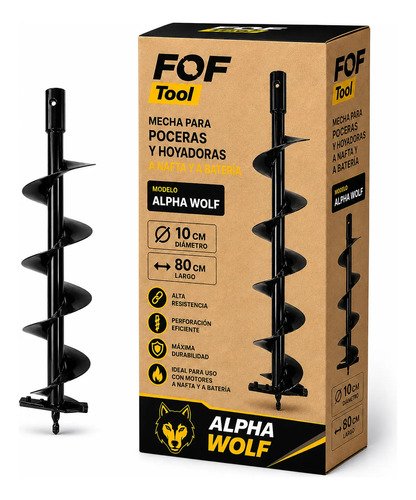 Mecha Para Pocera Hoyadora Nafta Diametro 10 Cm Calidad