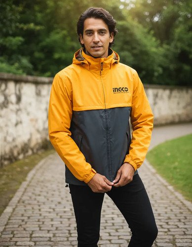 Campera Lluvia Xxl Ingco Hjatl2281.xl Invierno Con Capucha