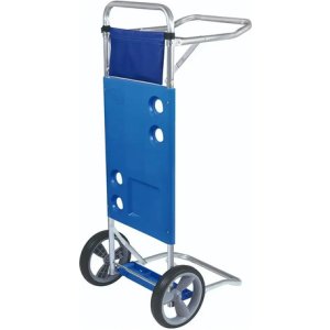 Carro Mesa Mor Playero De Aluminio Azul