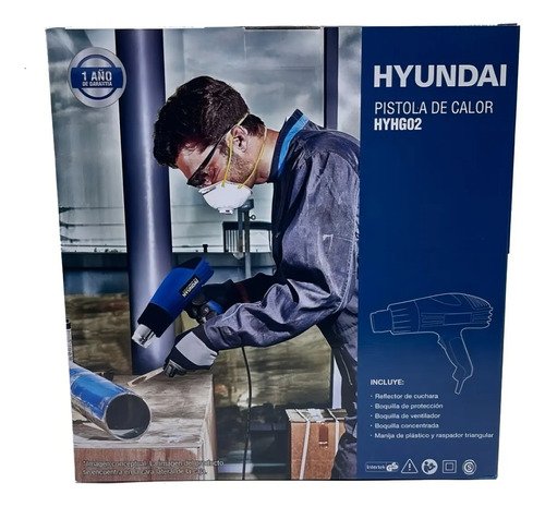 Pistola Calor Hyhg01 2000 W 350- 600°c Caja Bmc - Imagen 3