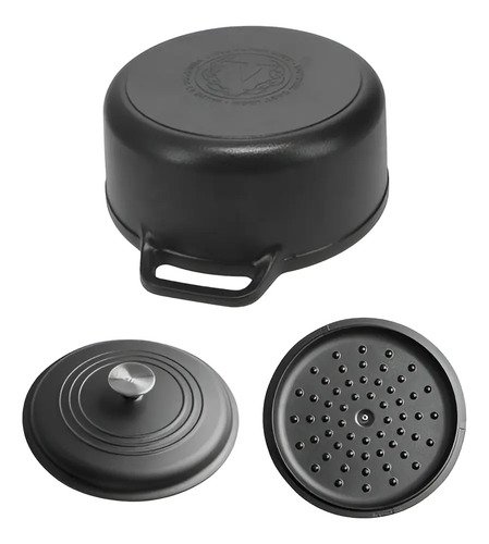 Olla Hierro Esmaltado 6l 26cm Con Asas Victoria - Imagen 2