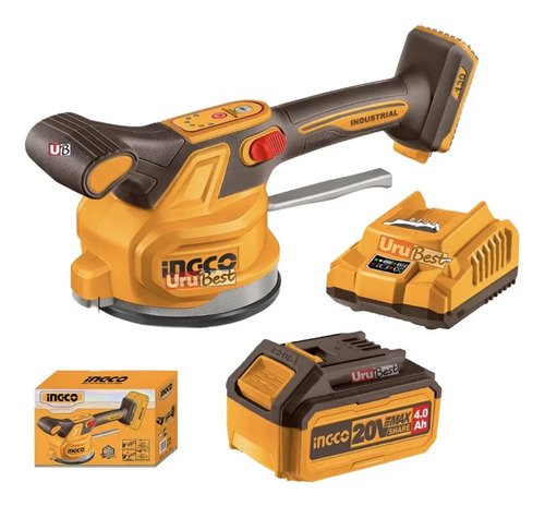 Ventosa Vibradora P/ Cerámica Porcelanato 20v + Bat 4a Ingco