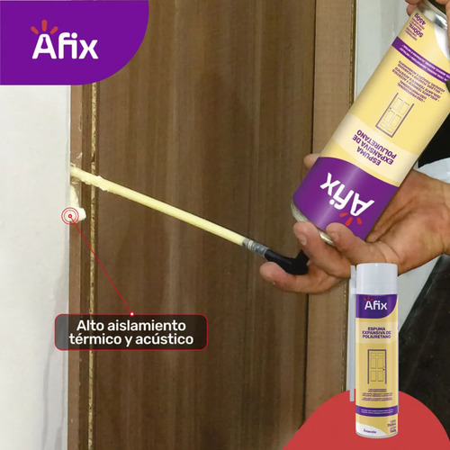 Espuma De Poliuretano Afix Pro 750 Ml Expansiva - 6 Unidades - Imagen 2