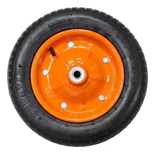 Rueda Inflable Para Carretilla 33cm Con Eje 16mm