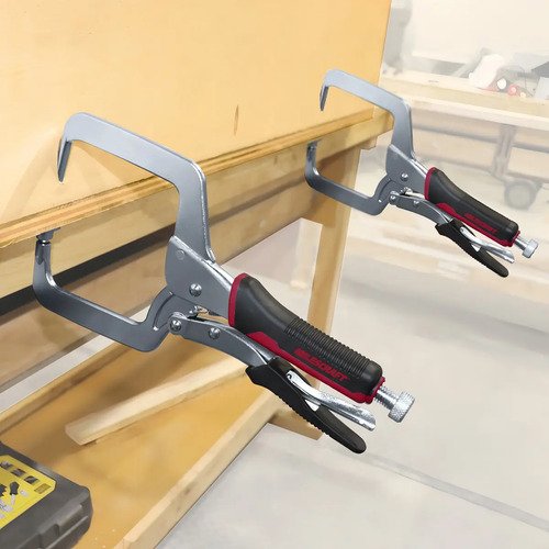Morsa de banco articulada Milescraft Corner Clamp Negro 102mm 3.175cm - Imagen 2