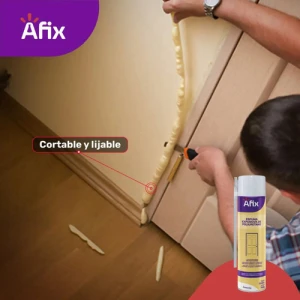 Espuma De Poliuretano Afix Pro 750 Ml Expansiva - 6 Unidades