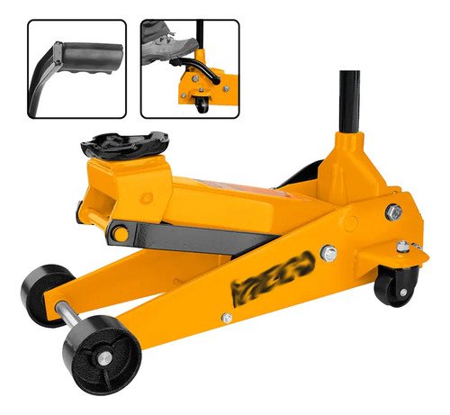 Gato Caimán/carrito Hidráulico Ingco De 3 Toneladas Hfj303