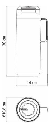 Termo Exata 1l Negro Mate - Imagen 7